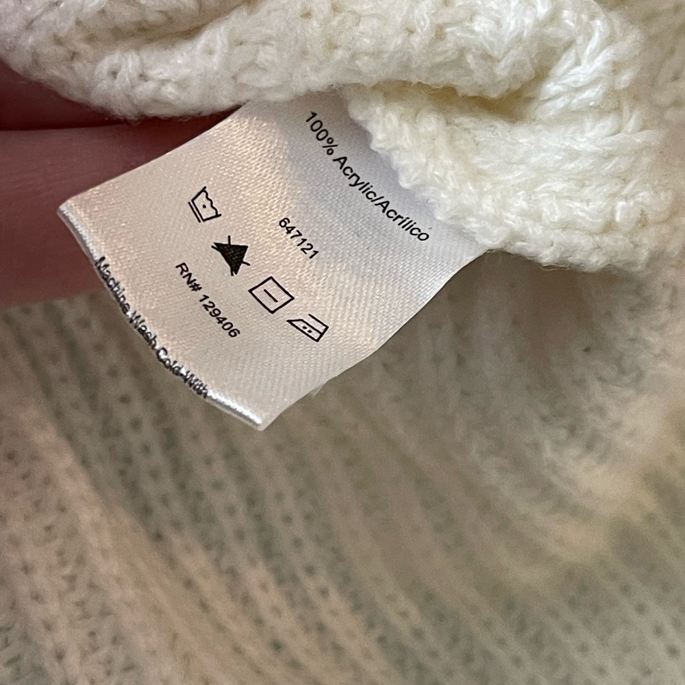 Women's Cream Sweater - Picture 5 of 7